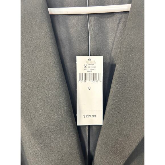 NWT Banana Republic‎ Women's One Button Blazer Jacket Long Sleeve Black Size 6 - Picture 6 of 12